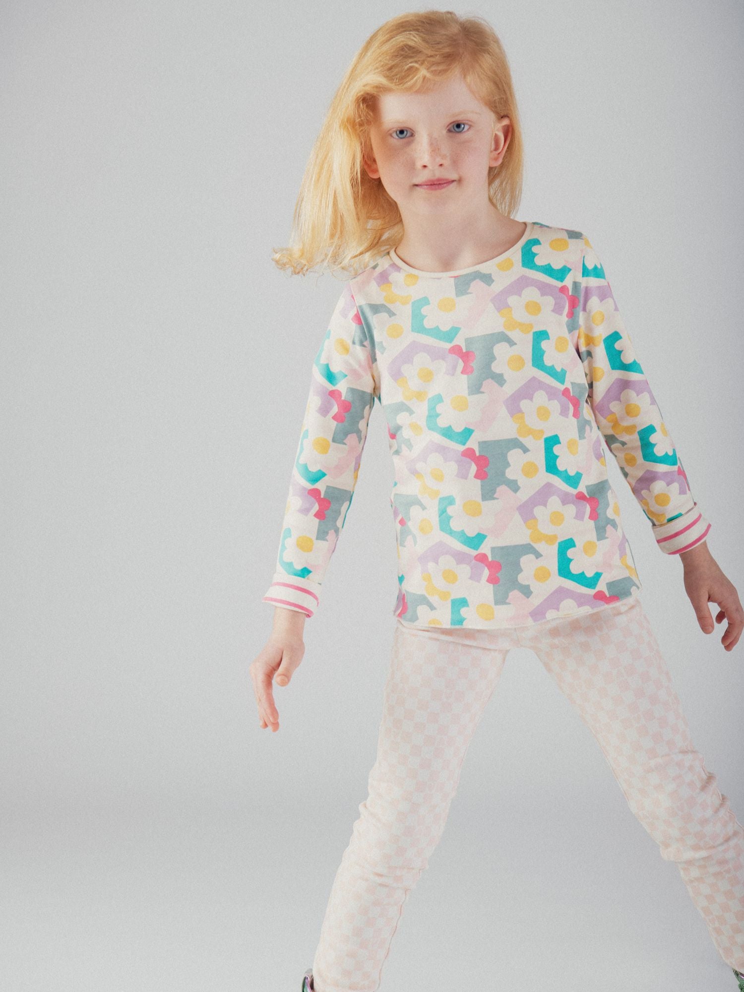 T-shirt à manches longues réversible pour fille