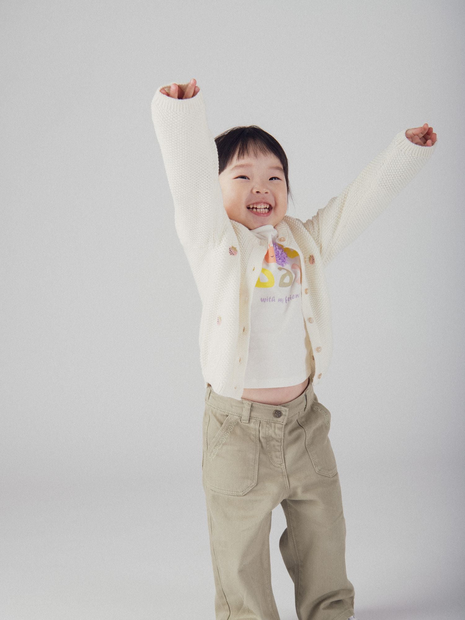 T-shirt motif fruit pastel pour bébé fille