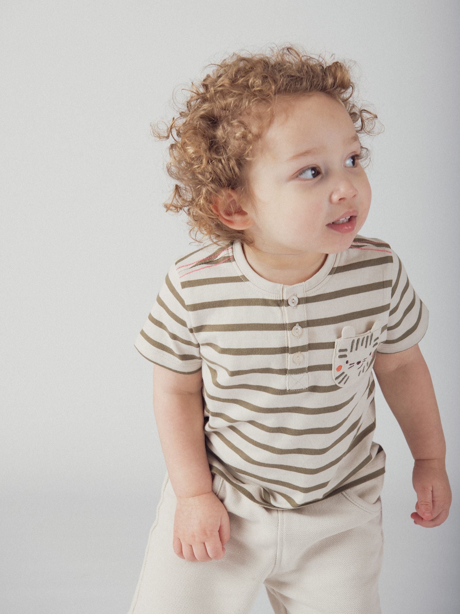 Tee-shirt sable à rayures "Tigre" pour bébé garçon