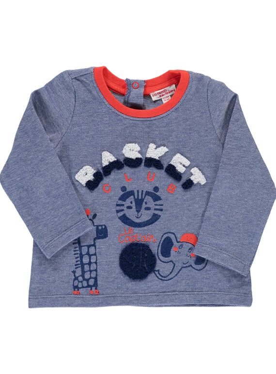 Tee-shirt manches longues bébé garçon CUDETEE1 / 18SG10F1TML099