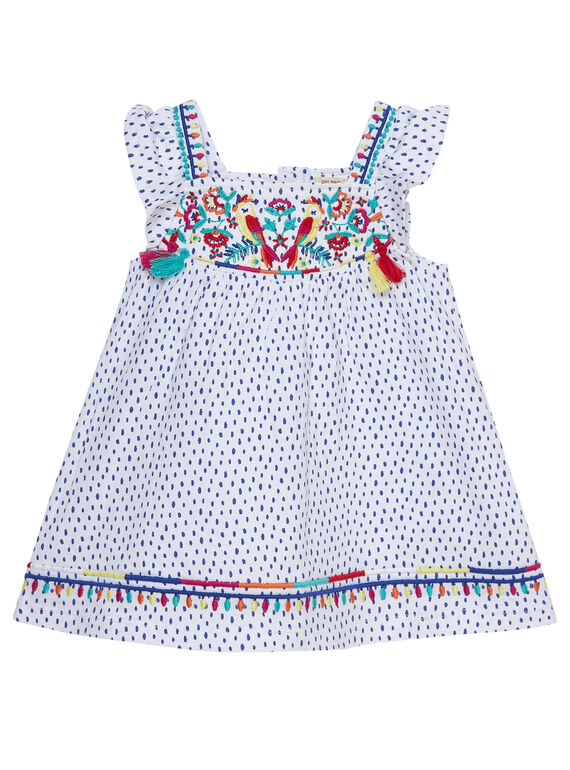 Ensemble robe et bloomer en jersey bébé fille JIMARENS1 / 20SG09P1ENS000
