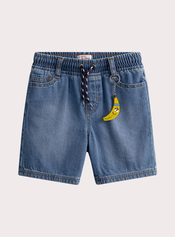 Bermuda en denim avec porte-clés WOLIBER4 / 25S902T2BERP274