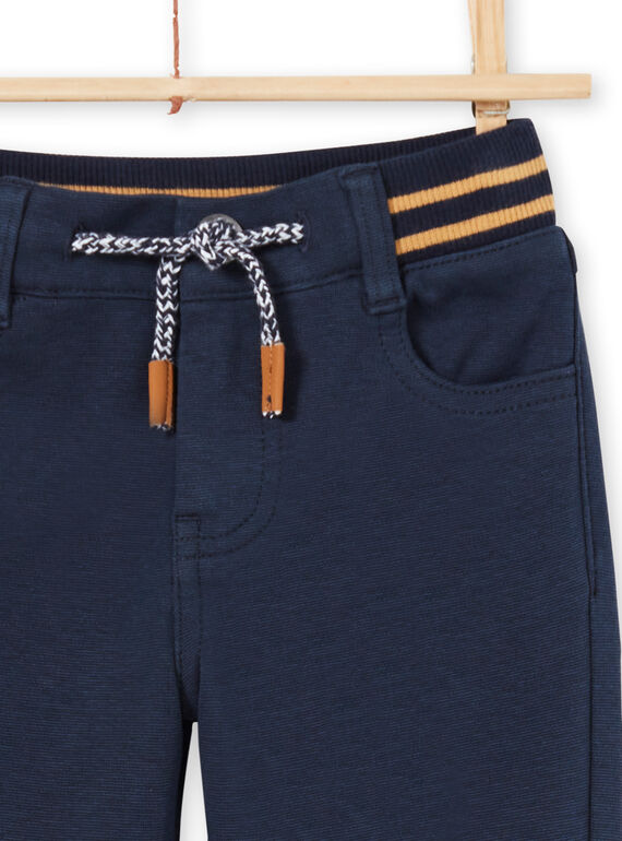 Pantalon bleu nuit enfant garçon MOMIXPAN / 21W902J1PAN717