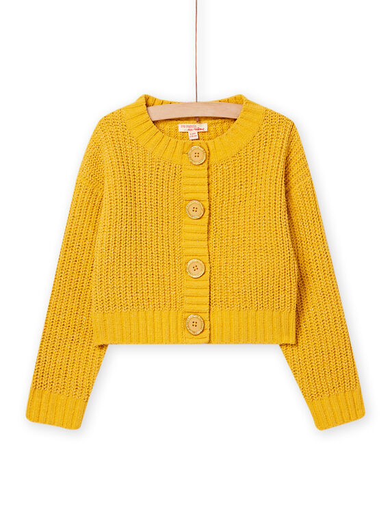 Cardigan en maille topaze enfant fille NAJOCAR1 / 22S90161CARB118