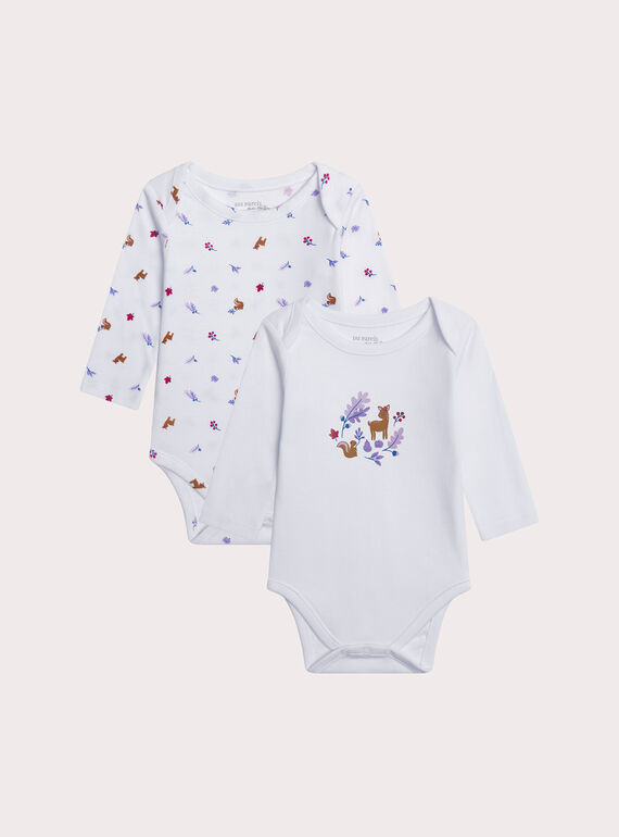 Lot de deux bodys pour bébé fille XEFIBODAUT / 25WH1344BDL000