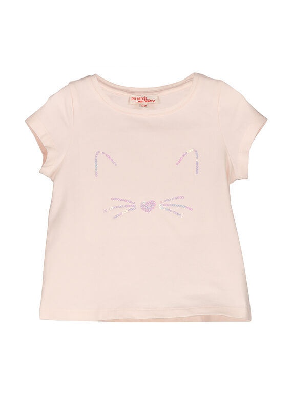 Tee-shirt manches courtes bébé fille FIJOTI3 / 19SG0933TMC307