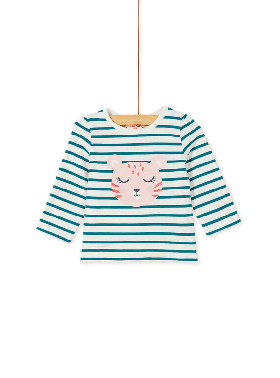 Tee-shirt manche longue réversible bébé fille KIBRITEE / 20WG09F1TML001