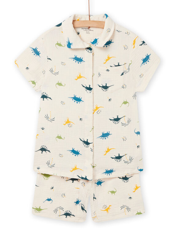 Pyjama écru foncé enfant garçon NEGOPYCGAZ / 22SH12HBPYJ003