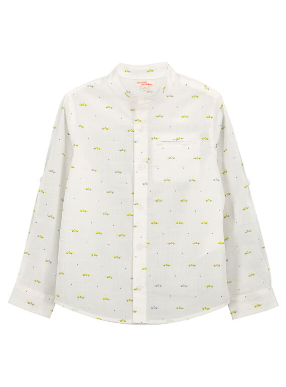 Chemise blanche fantaisie garçon FOPOCHEM2 / 19S902C2CHM000