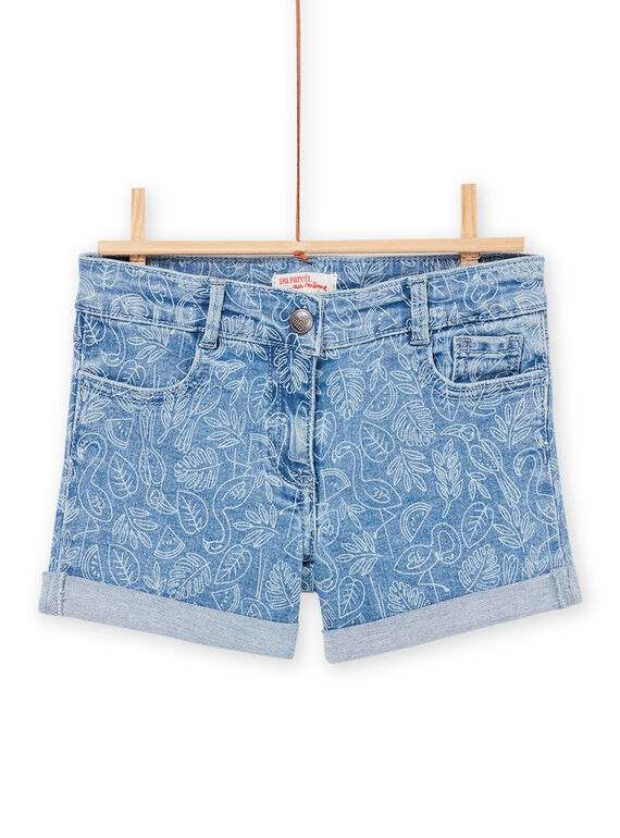 Short en jean à imprimé tropical RAJOSHORT3 / 23S90172SHOP272