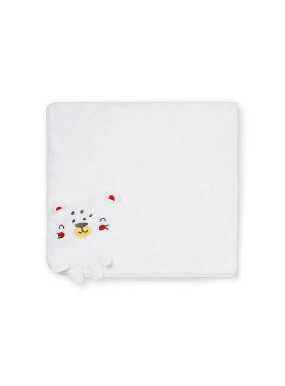Couverture blanche en velours LOU1COUV / 21SF42H1D4P000
