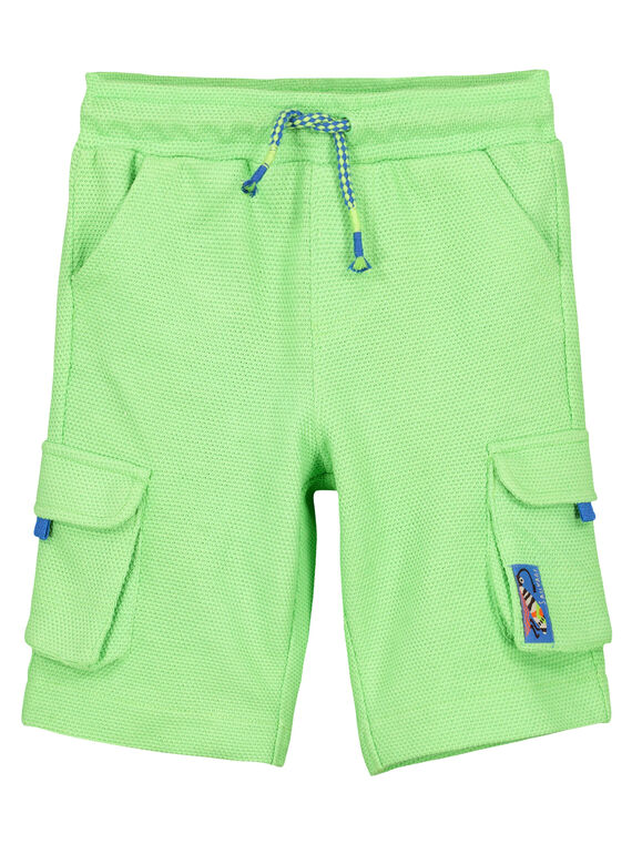 Bermuda en maille piquée garçon FOYEBER3 / 19S902M4BER603