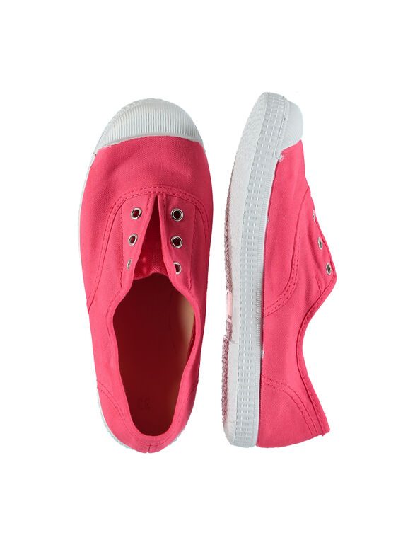 Tennis toile fille FFTENCORAL / 19SK35B6D16404