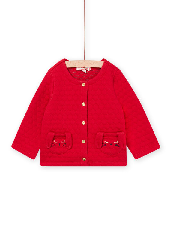 Gilet uni rouge PIGOCAR1 / 22WG09O1CAR050