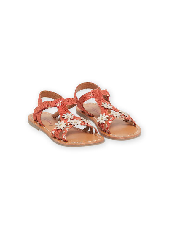 Sandales corail en cuir RASANDCORAIL / 23KK3566D0E415