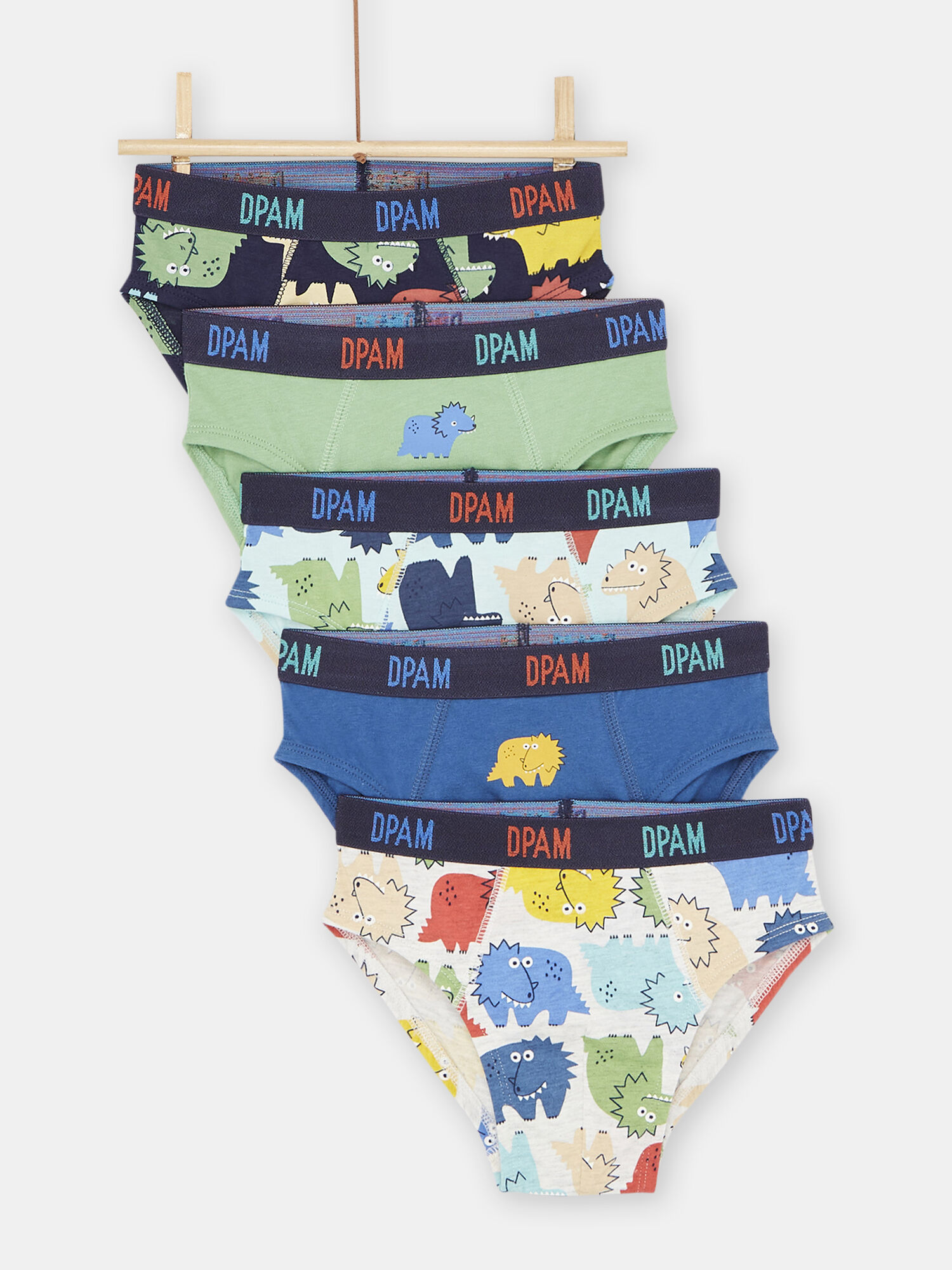 Lot de 5 cale ons vert gar on