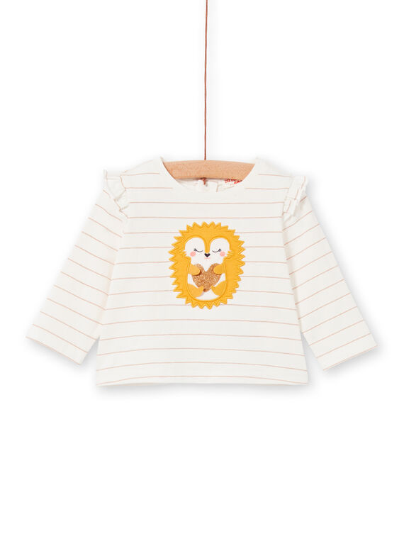 Tee Shirt Manches Longues Ecru LIPOETEE2 / 21SG09Y1TML001