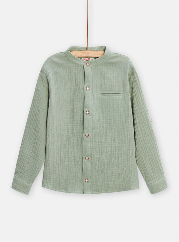 Chemise Turquoise TOJACHEM2 / 24S90211CHM614