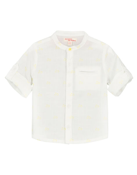 Chemise Blanche Col Mao Bebe Garcon Spring Days Bebe Dpam