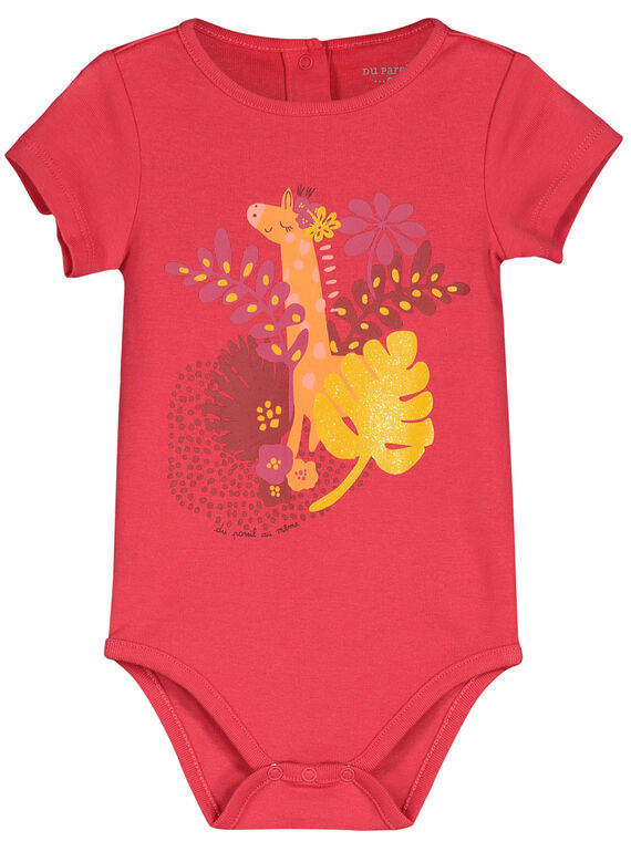 Body manches courtes bébé fille FEFIBODTHE / 19SH1351BDL308