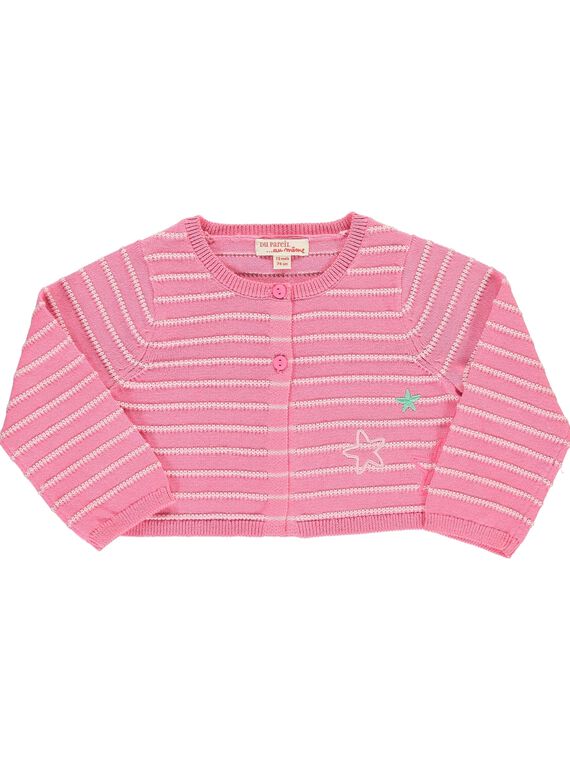 Gilet court bébé fille CIMACAR / 18SG09U1CAR313