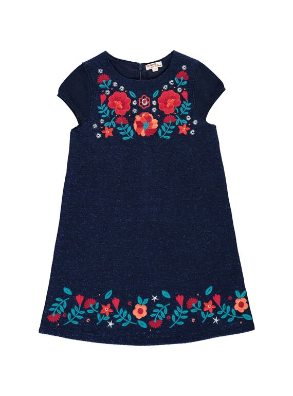 Robe en drap de laine fille DATRIROB2 / 18W901D3ROBC205