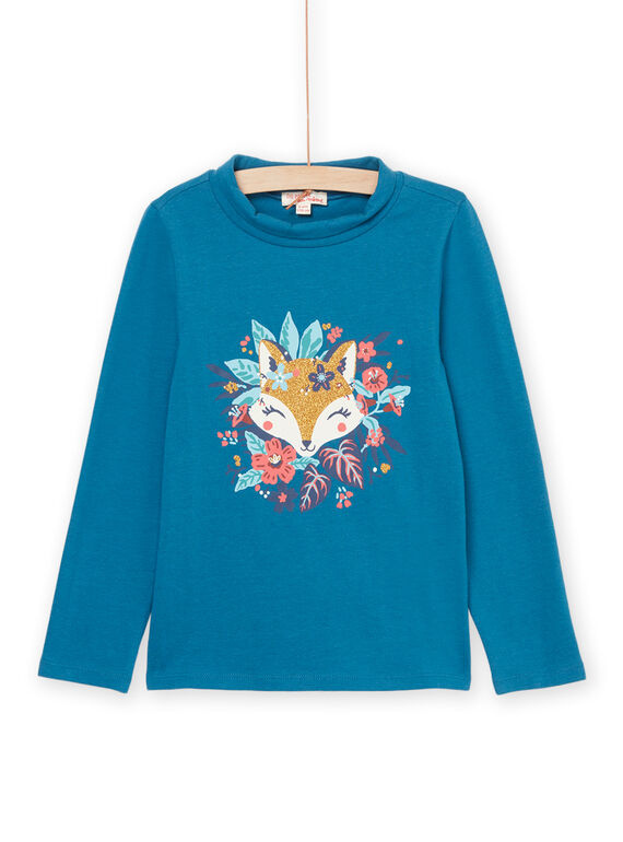 Sous-pull à animation renard et fleurs PAMENSOUP / 22W901U1SPL215