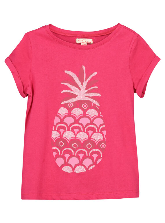 Tee-shirt ananas fantaisie fille FAJOTI9 / 19S901G7D31304