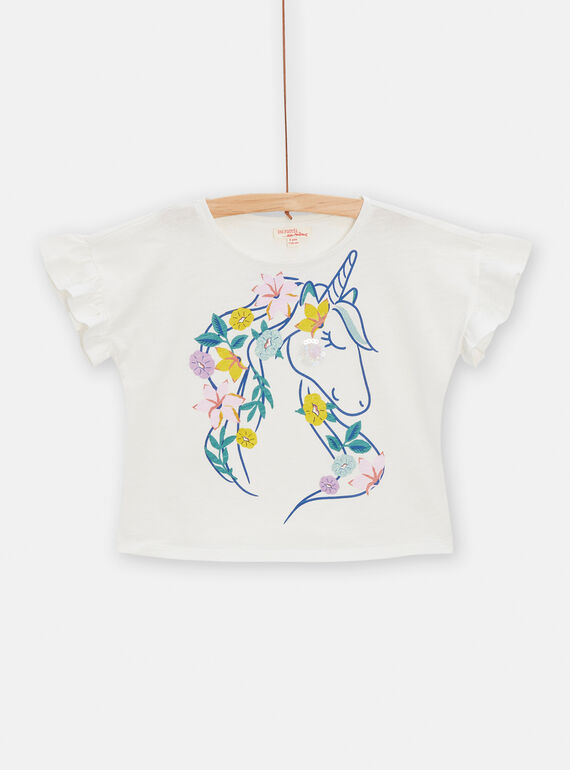 Tee Shirt Manches Courtes Ecru TAPOTI2 / 24S901M4TMC001