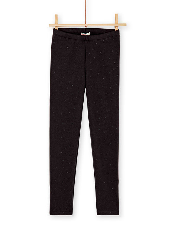 Legging fourré et imprimé petits pois en paillettes KAJOLEG3 / 20W90147D2B090