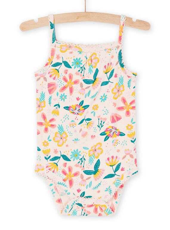 Body rose clair à imprimé fleuri REFIBODMUL / 23SH13E2BDL307