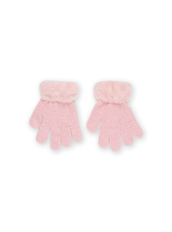 Gants à poignets en fausse fourrure PYARHUGAN / 22WI01F1GAN303