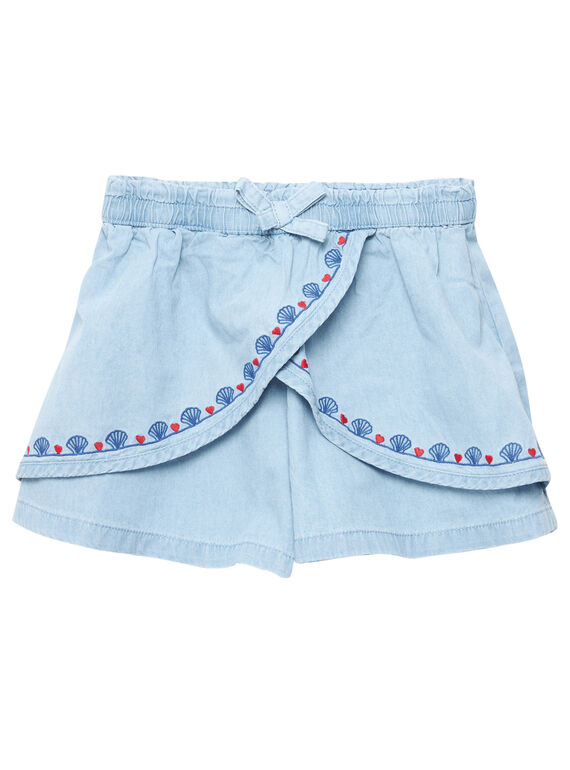 Jupe culotte en denim light  JACEASHORT / 20S901N2SHO721