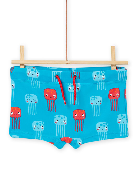 Maillot de bain bleu clair à imprimé méduses enfant garçon NYOMERSHOEX1 / 22SI02L7MAIC215
