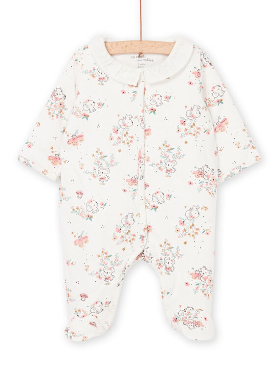 Grenouillère à imprimé koala et fleur POU1GRE2 / 22WF0381GRE001