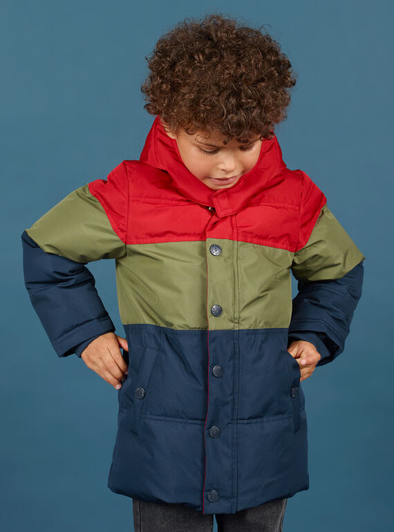 Doudoune color block à capuche enfant garçon MOGRODOU1 / 21W90251D3E505