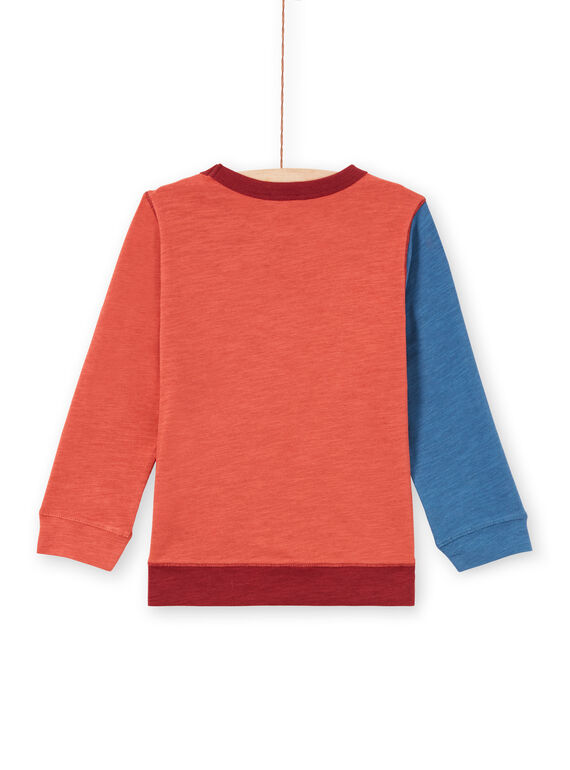 T-shirt rouge et bleu marine enfant garçon MOPATEE3 / 21W902H1TML719