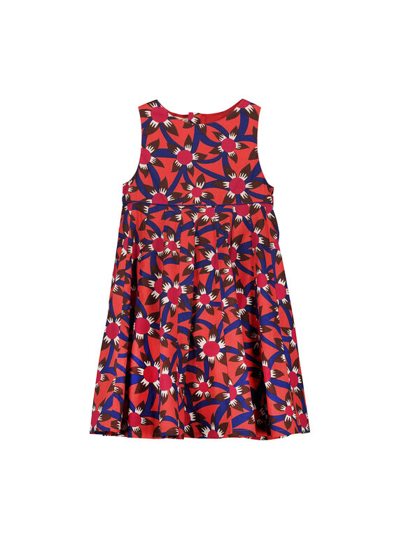 Robe à imprimé graphique fille FABAROB2 / 19S90162ROB099