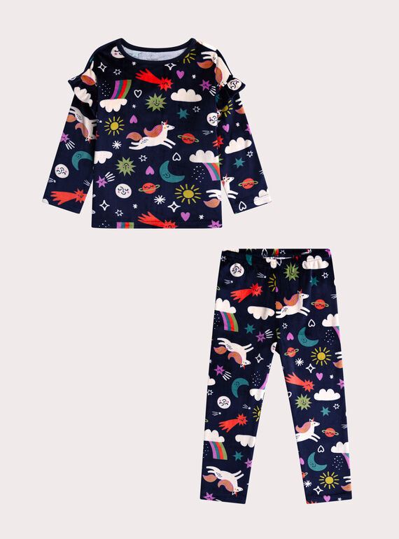 Pyjama Bleu marine XEFAPYJSKY / 25WH11B4PYJ070