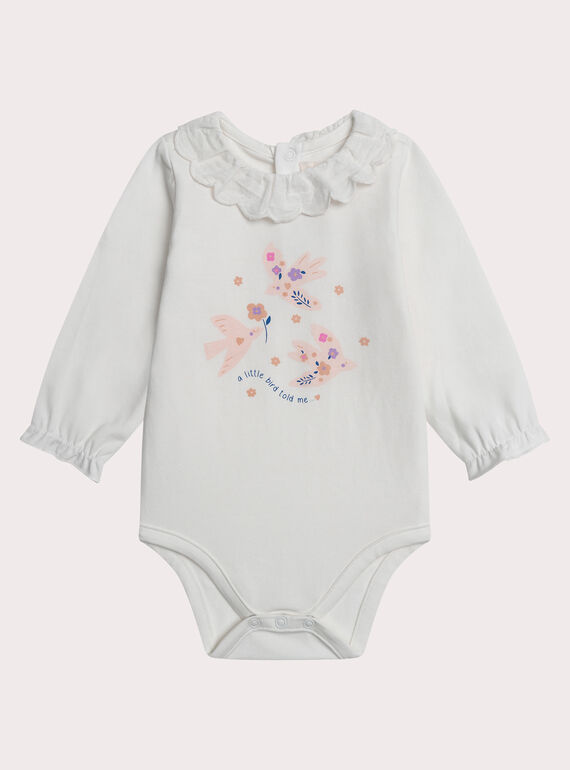 Body écru pour bébé fille XIBLUBOD / 25WG09N1BOD001