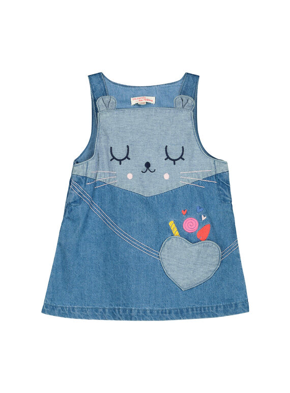 Robe en jean bébé fille FICOROB2 / 19SG0982ROB704