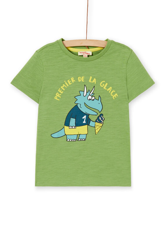 Tee Shirt Manches Courtes Vert LOJOTI6 / 21S90236TMCG626