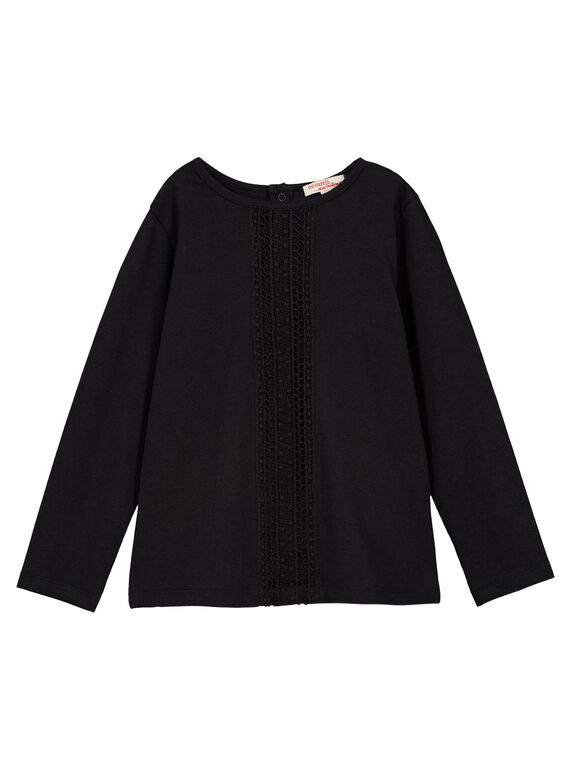 Tee Shirt Manches Longues Noir GAJOSTEE1 / 19W90135D32090