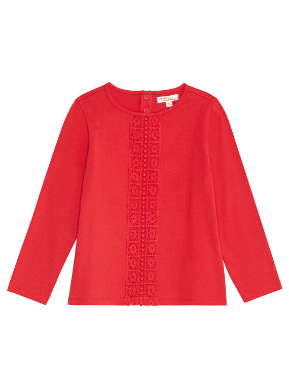 T-shirt manches longues, galon en dentelle  KAJOLTEE3 / 20W90134D32408