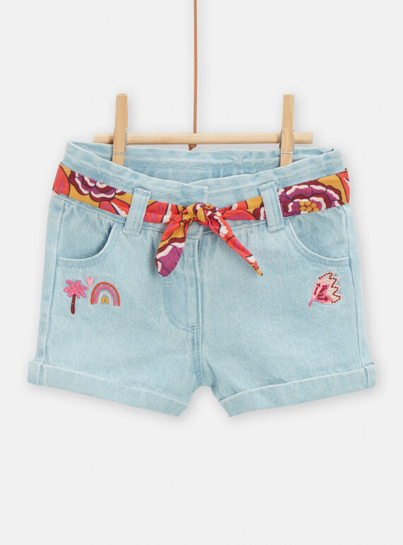 Short en denim pour bébé fille TILISHO / 24SG09T1SHOP269