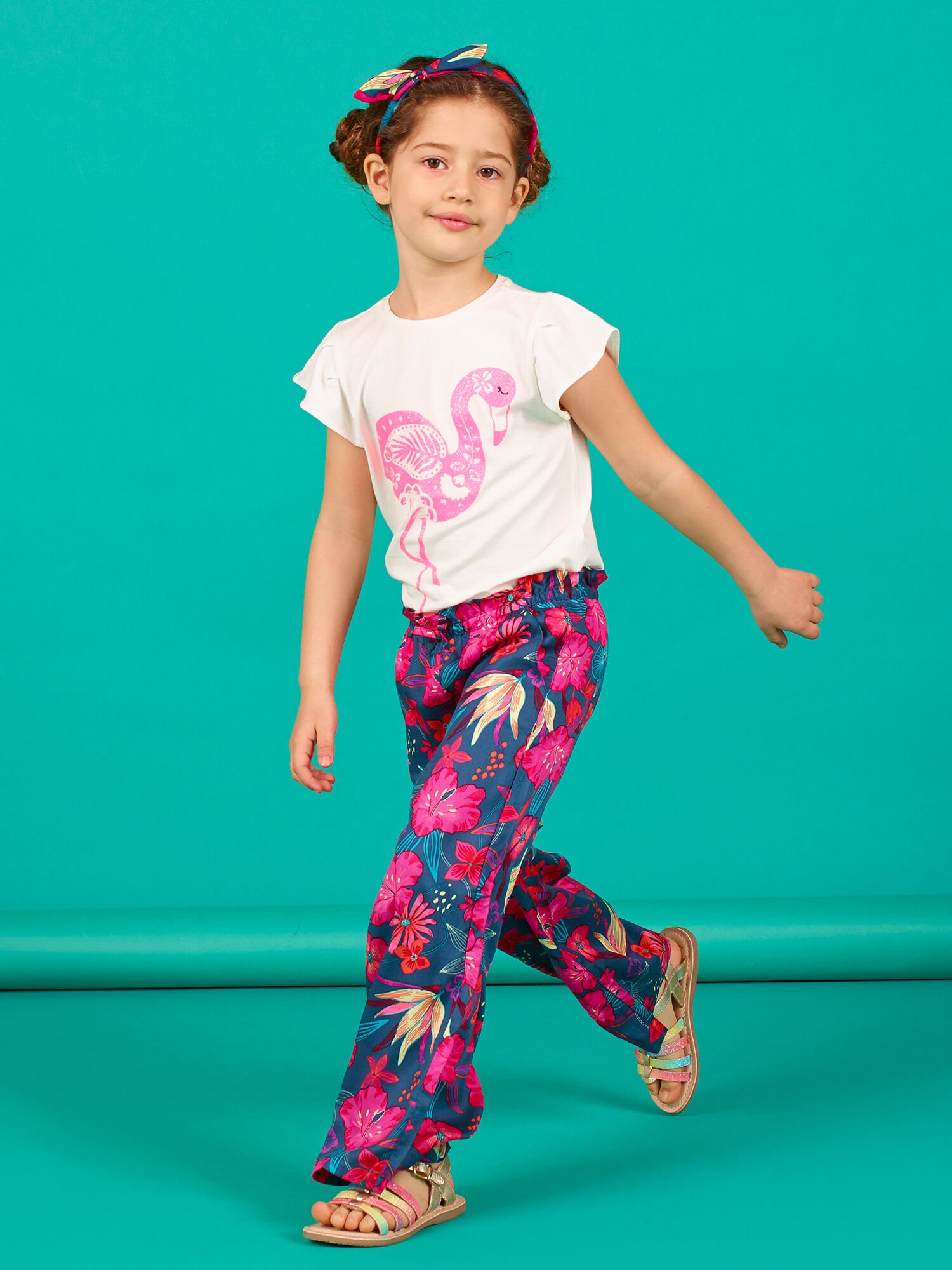 Pantalon fluide enfant hot sale