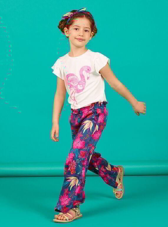 Pantalon fluide, imprimé fleurs hawaiennes LABONPANT / 21S901W1PAN716