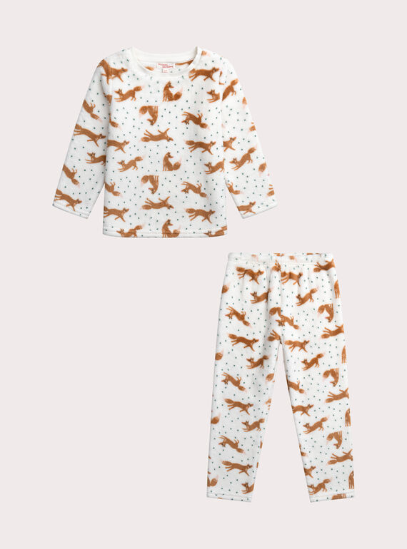 Pyjama renard pour enfant fille XEFAPYJSOF / 25WH11B1PYJ003