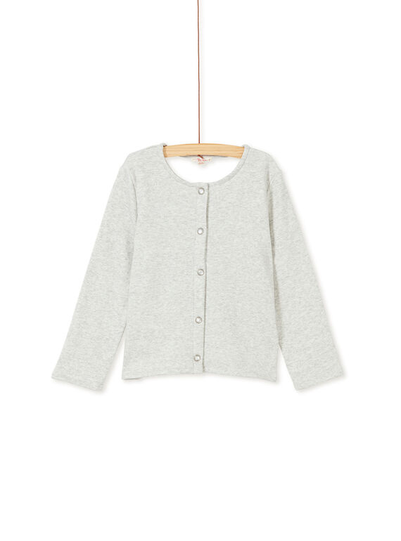 Cardigan gris chiné fourré et à paillettes KAJOCARM2 / 20W90153D3C943