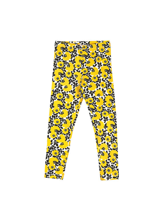 Legging imprimé fleuri fille FYALILEG / 19SI0121CAL099